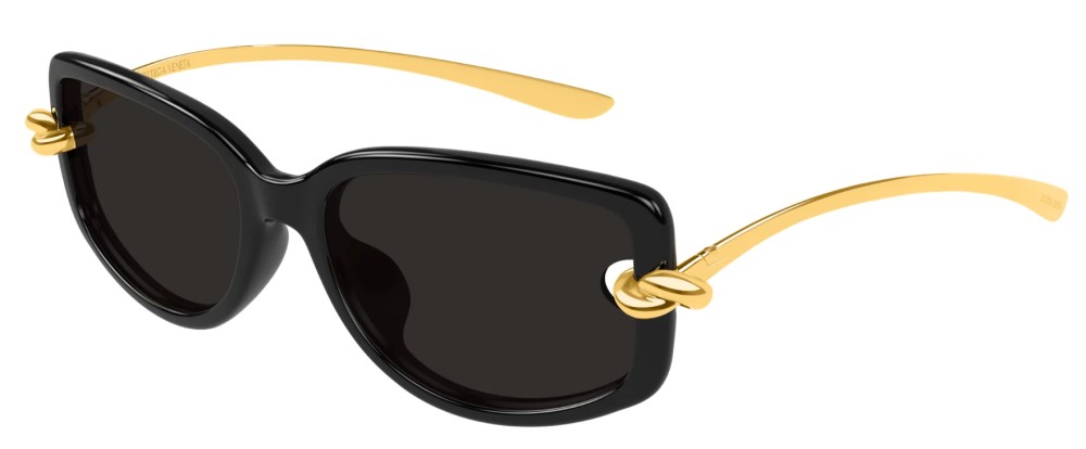 Bottega Veneta BV1440SA - 001 - 59 Napszemüvegek Fekete Téglalap