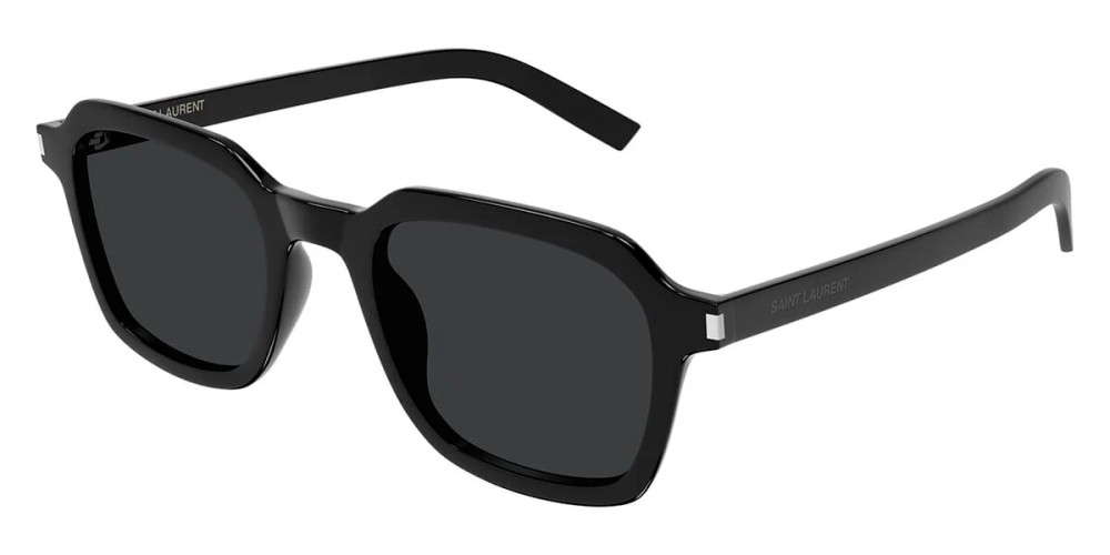 Saint Laurent SL 715 SLIM - 001 - 49 Napszemüvegek Fekete Geometrikus / négyzetes