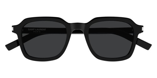 Saint Laurent SL 715 SLIM - 001 - 49 Napszemüvegek Fekete Geometrikus / négyzetes