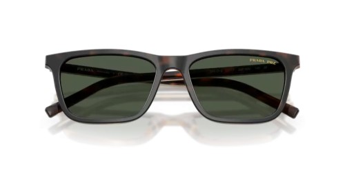 PRADA PR D19S - 20P90V - 55 - POLARIZÁLT LENCSÉKKEL Napszemüvegek Cseresznye teknős / dohány szaru Téglalap