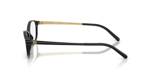 MIU MIU MU 05ZV - 16K1O1 - 56 Optikai keretek Fekete Ovális