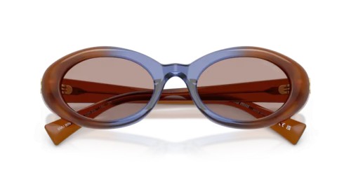 MIU MIU MU B09S - 22R20I - 52 Napszemüvegek Opálbarna/kék/opálbarna Ovális