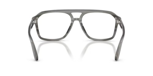 DOLCE & GABBANA DG3452 - 3479 - 57 Optikai keretek Átlátszó szürke csíkozott szürkén Pilóta (Aviator)