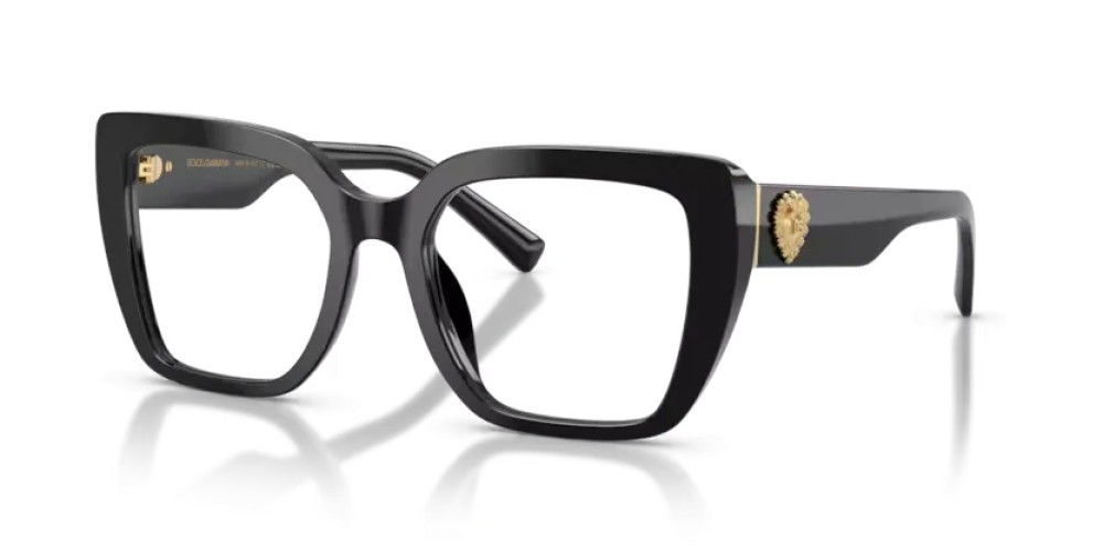 DOLCE & GABBANA DG3441 - 501 - 53 Optikai keretek Fekete Szögletes