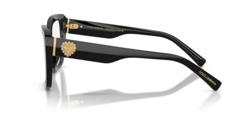 DOLCE & GABBANA DG3441 - 501 - 53 Optikai keretek Fekete Szögletes