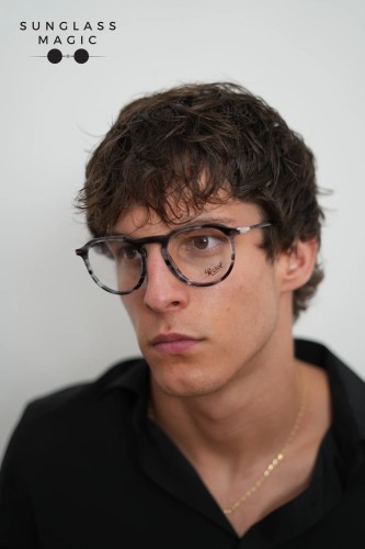 Persol PO3387V - 1238 - 51 Optikai keretek Csíkos fekete és szürke Párna