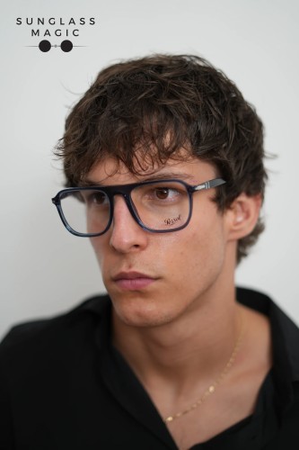 Persol PO3359V - 1197 - 53 Optikai keretek Átlátszó, kék farmer Szögletes